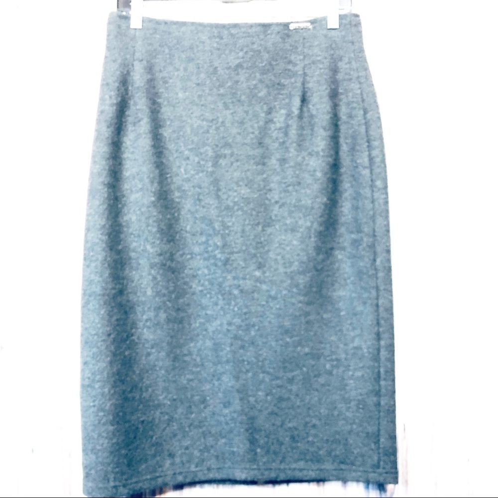 Geiger 100% Wool Pencil Skirt Below the Knee Sz 42